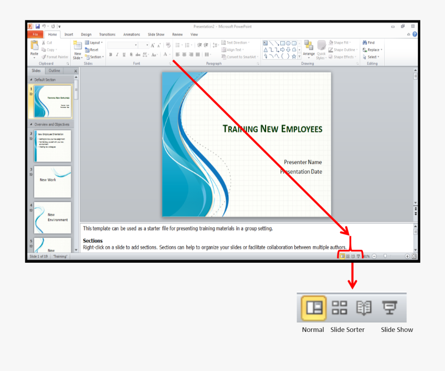 Clip Art How Big Is A Powerpoint Slide - Microsoft Powerpoint 2010, Transparent Clipart