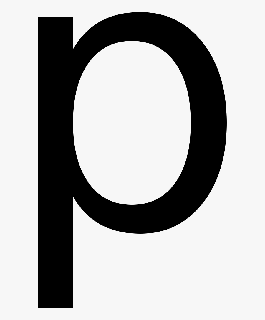 Transparent Alphabet Clipart Black And White - Imagen De La Letra P, Transparent Clipart