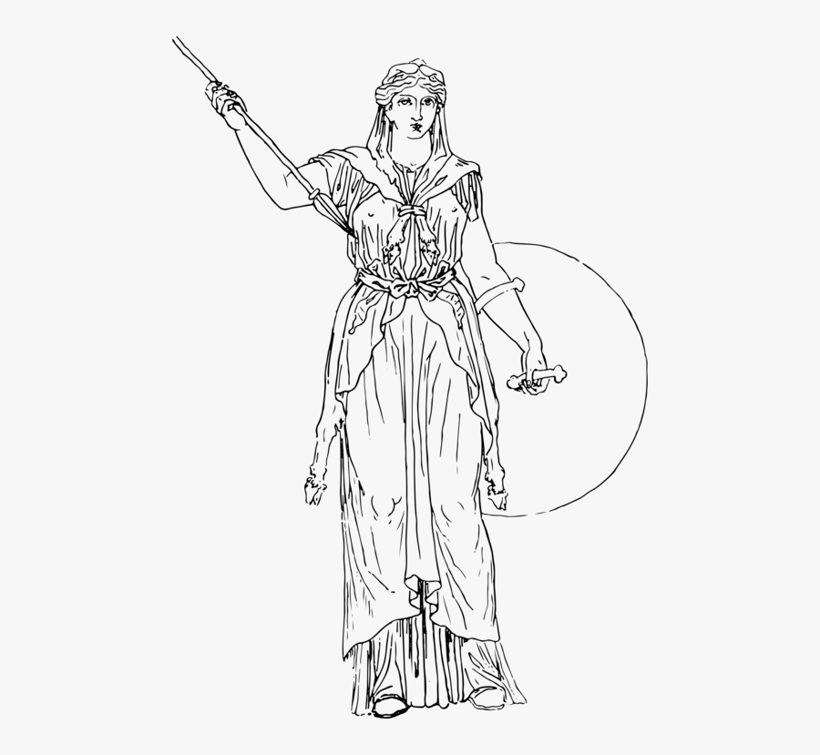 Standing,line Art,art - Ancient Greek Dress Line Art, Transparent Clipart