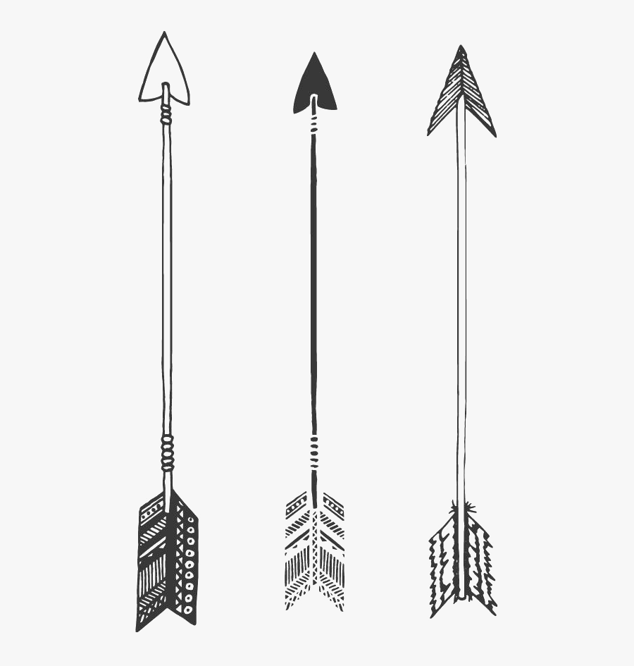 Transparent Tribal Arrows Png - Black And White Tribal Arrows, Transparent Clipart