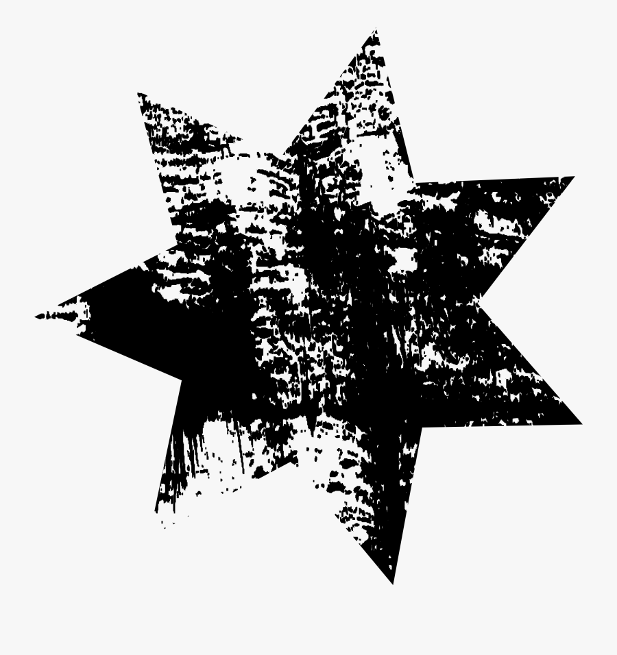 Grunge Star Png - Emblem, Transparent Clipart