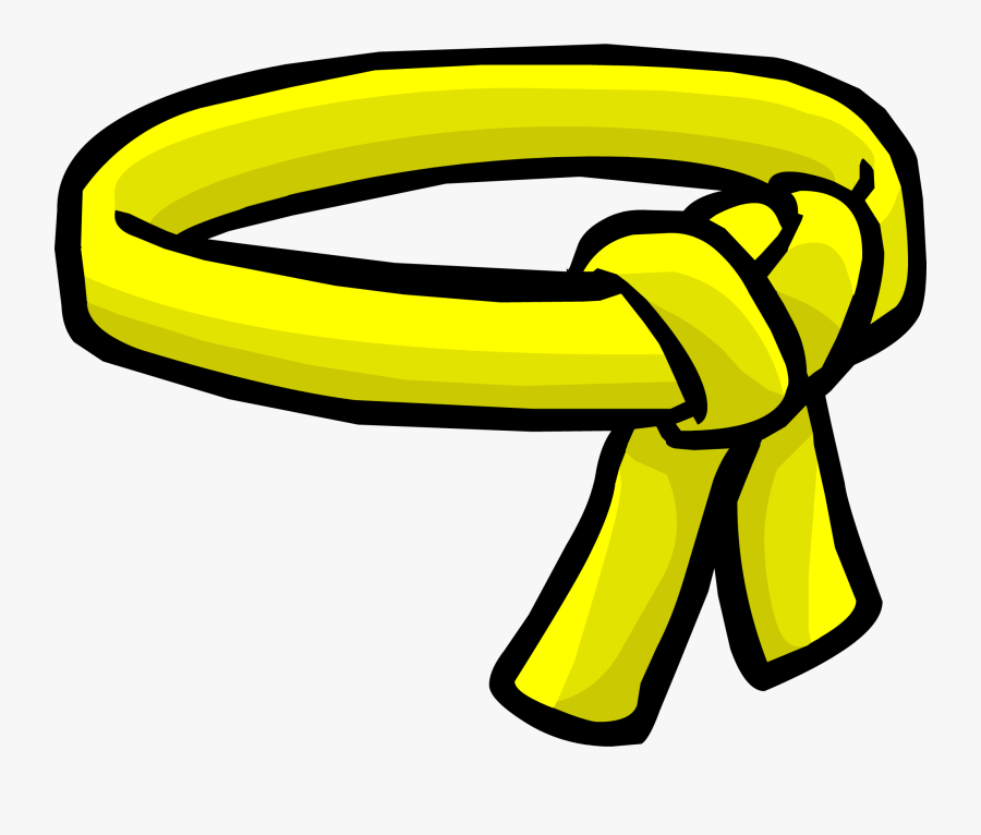 Ninja Clipart Belt - Club Penguin Yellow Belt , Free Transparent ...