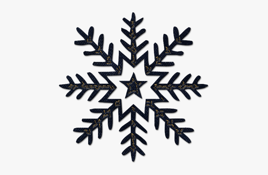 Collection Of Dark - Transparent Background Snowflake Clipart, Transparent Clipart