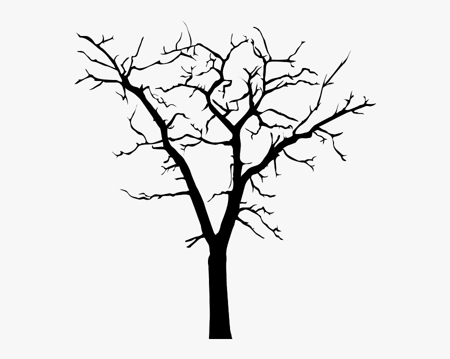 Arbol Muerto Silueta, Transparent Clipart