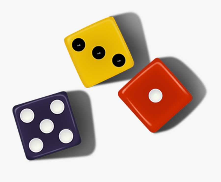 Dice Game Color - Colorful Dice Png, Transparent Clipart