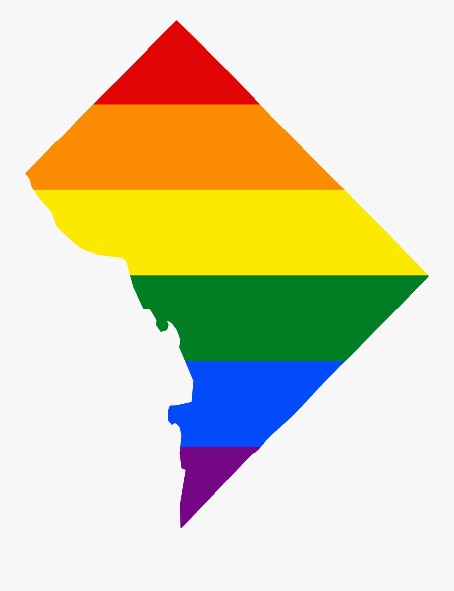 Transparent Lgbt Clipart - Washington Dc Map Png, Transparent Clipart