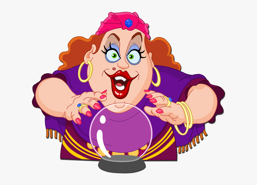 There Are Some Disreputable People Out There Who Prey - Fortune Teller Cartoon, Transparent Clipart