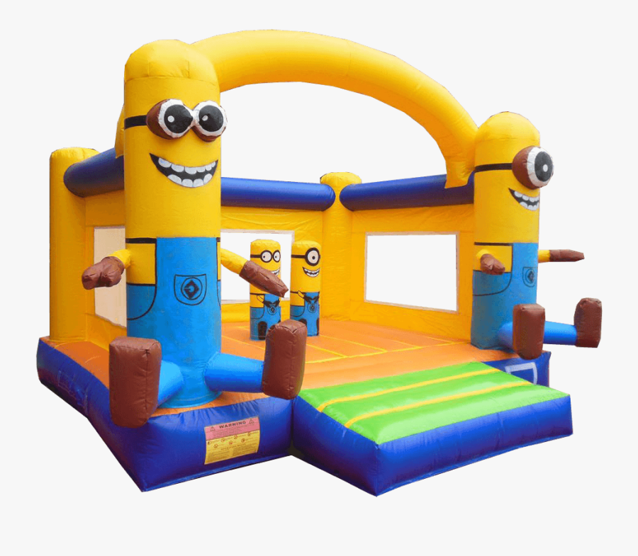 Transparent Playground Clipart - Inflatable Minions Bouncy Castle, Transparent Clipart