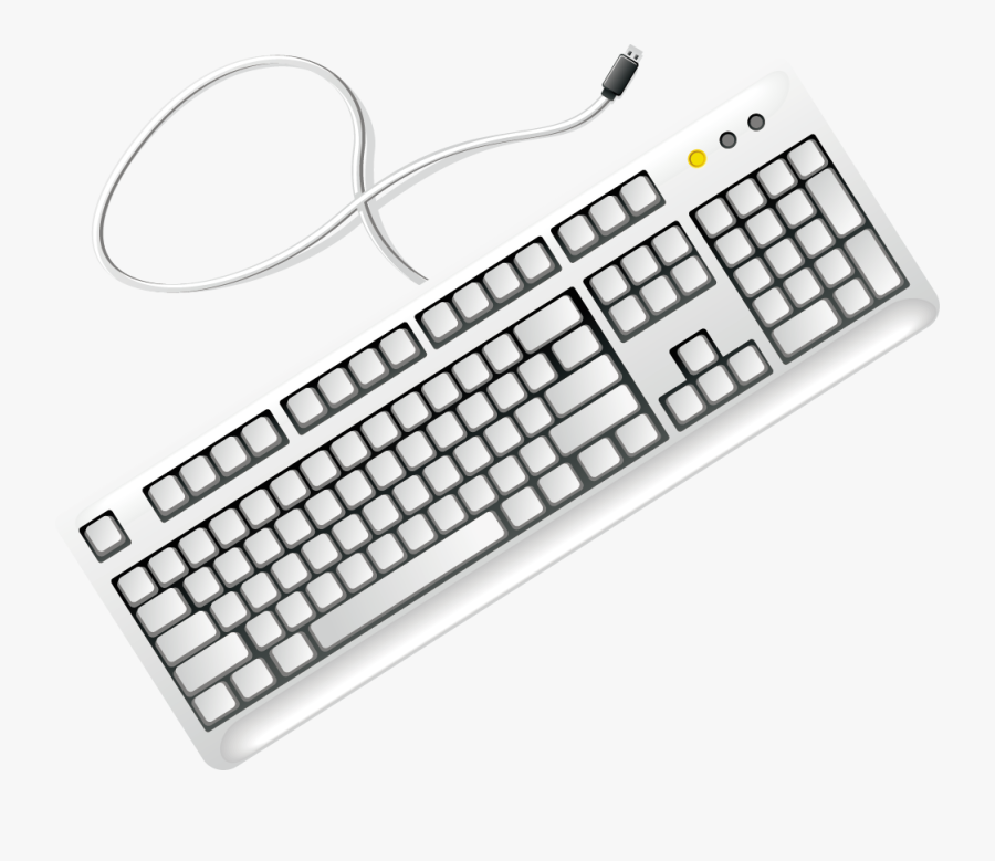 Computer Clip Art Transprent Png Free - Computer Keyboard Clipart Black And White, Transparent Clipart