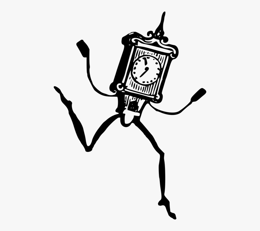 Transparent Cartoon Clock Png - Clock Drawing Animation, Transparent Clipart