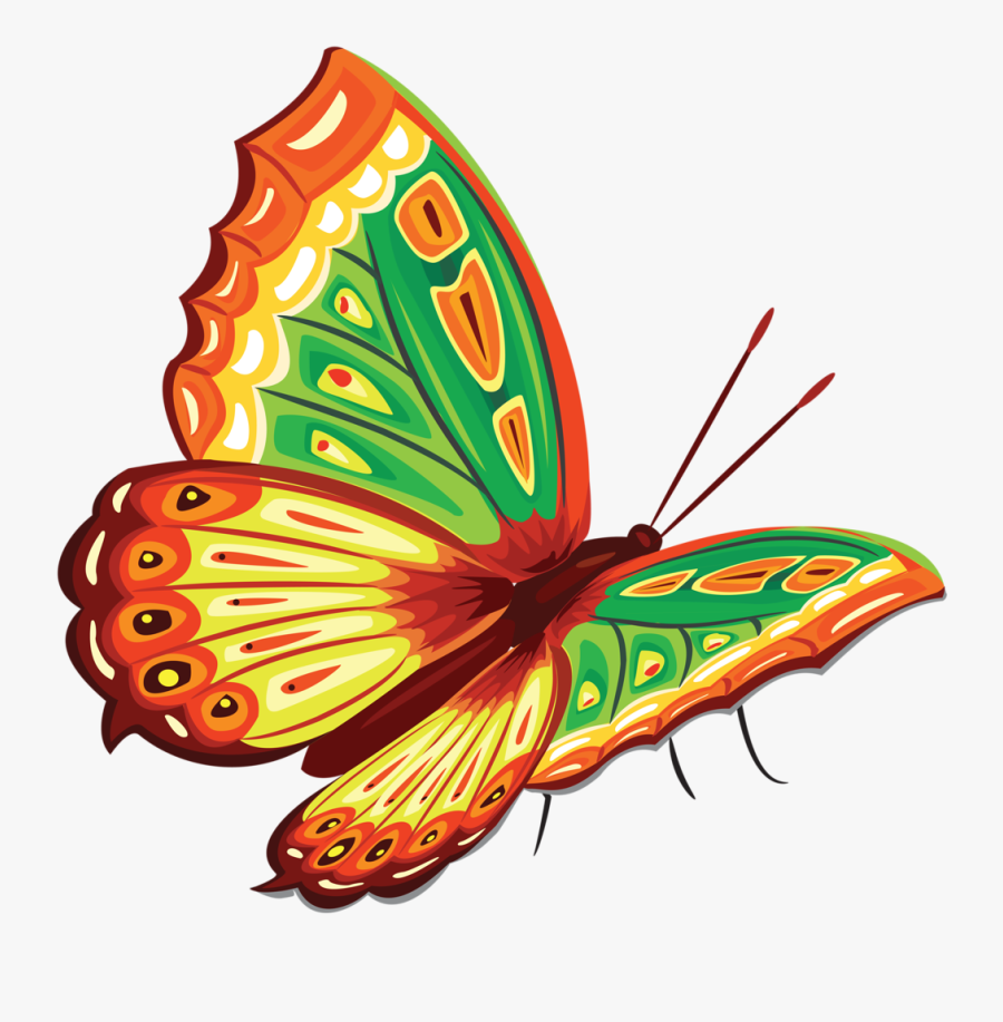 Butterfly Painting, Butterfly Clip Art, Clipart, Butterflies, - Butterfly In Color, Transparent Clipart