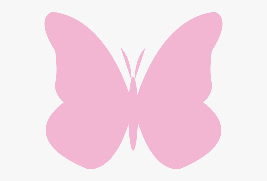 Thumb Image - Light Pink Butterfly Outline, Transparent Clipart