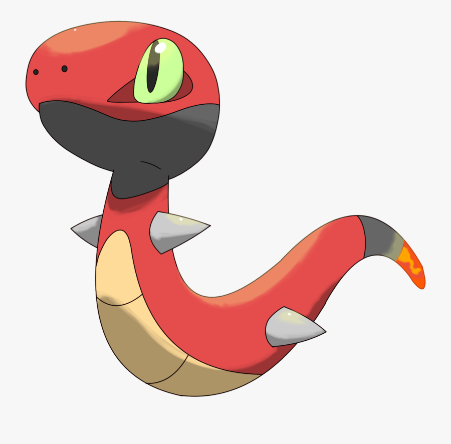 View Snek , - Fire Snake Starter Pokemon, Transparent Clipart