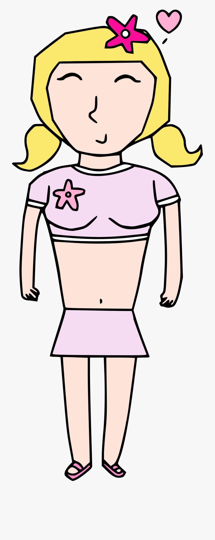 Clipart Cute Teenage Girl - Cute Teenage Girl Clipart, Transparent Clipart