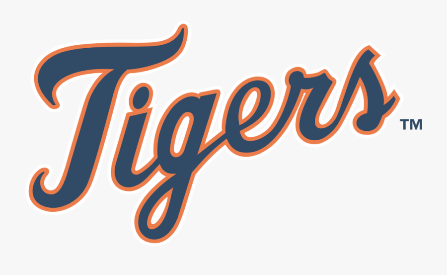 Detroit Tigers Wordmark Logo, Logo, Share - Dallas Tigers Baseball Logo, Transparent Clipart