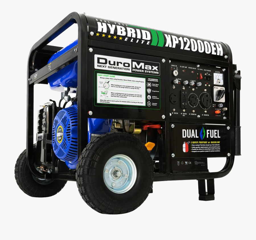 Generator Png Transparent Image - Duromax 12000 Dual Fuel Generator, Transparent Clipart