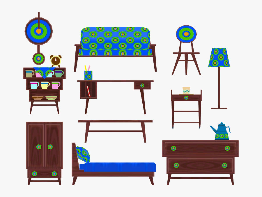 Download Zip Archive - Animal Crossing Furniture Models, Transparent Clipart