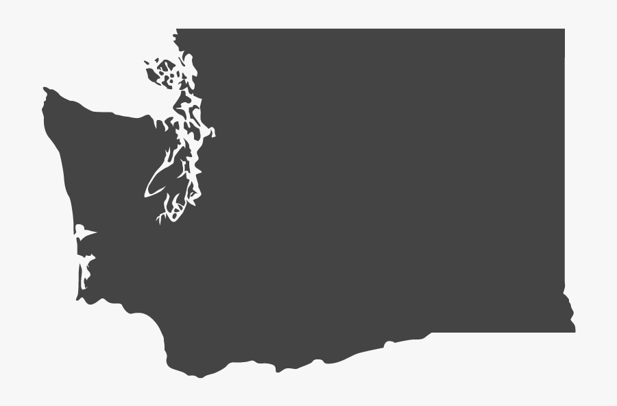 Washington State Outline Png - Washington State Flag Map, Transparent Clipart