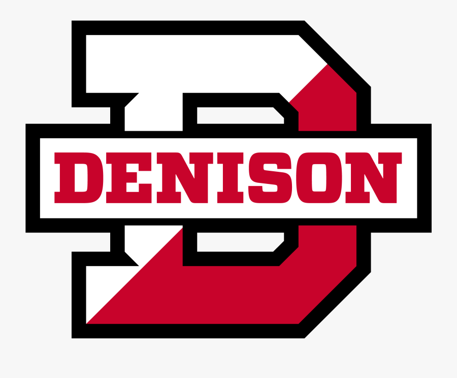 Denison Big Red Logo, Transparent Clipart