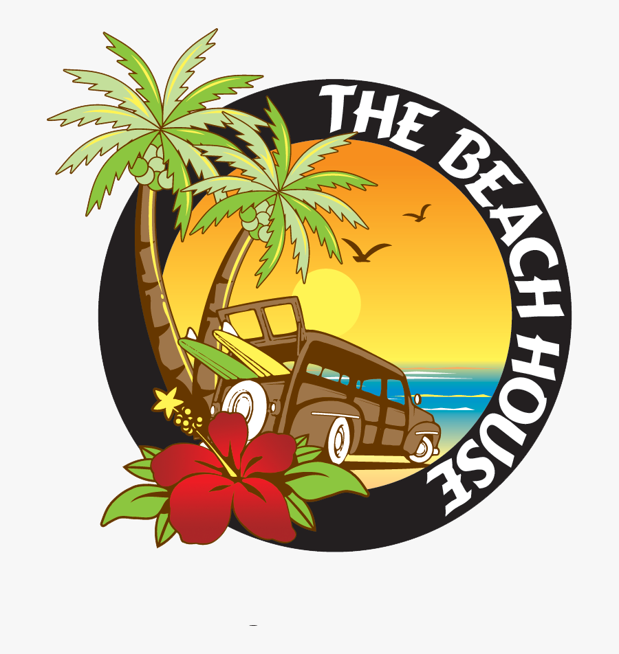 Beach House New Logo Red Flower Lb Rvc - Beach House Logo Png, Transparent Clipart