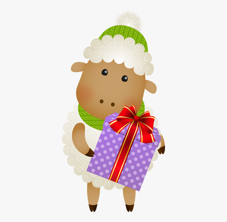 Christmas Sheep Clipart Gif, Transparent Clipart