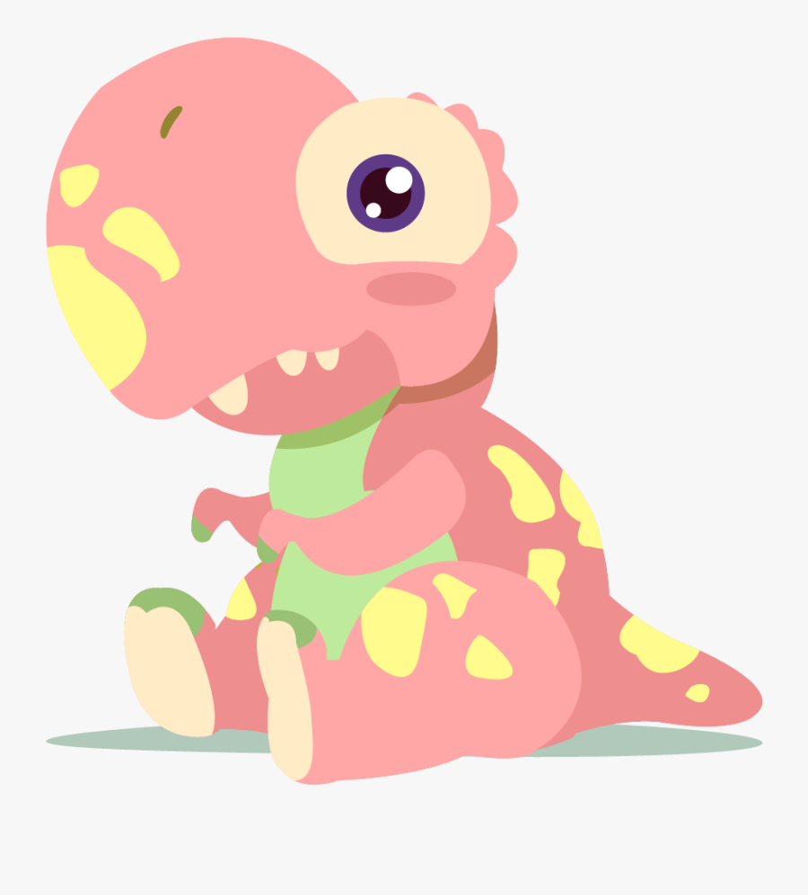 Dino Png Cute Vector, Transparent Clipart