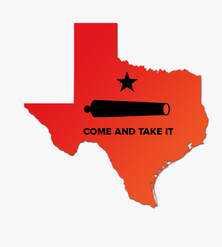 Keep Texas Red - Come And Take It Large, Transparent Clipart