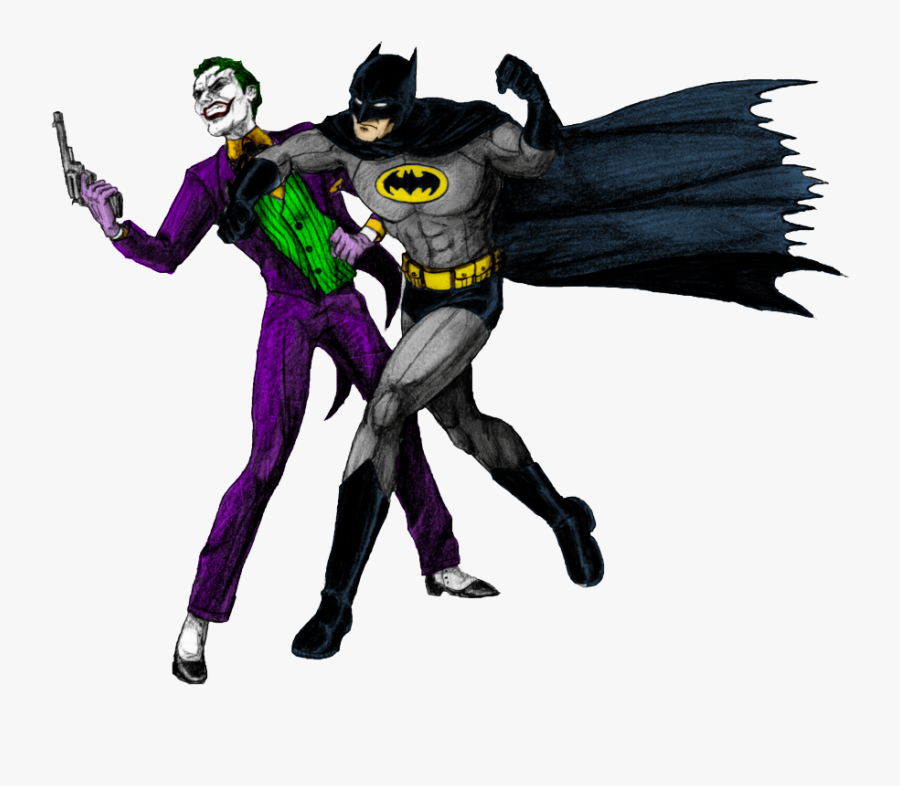 Batgirl Clipart Badman - Cartoon Batman And Joker, Transparent Clipart