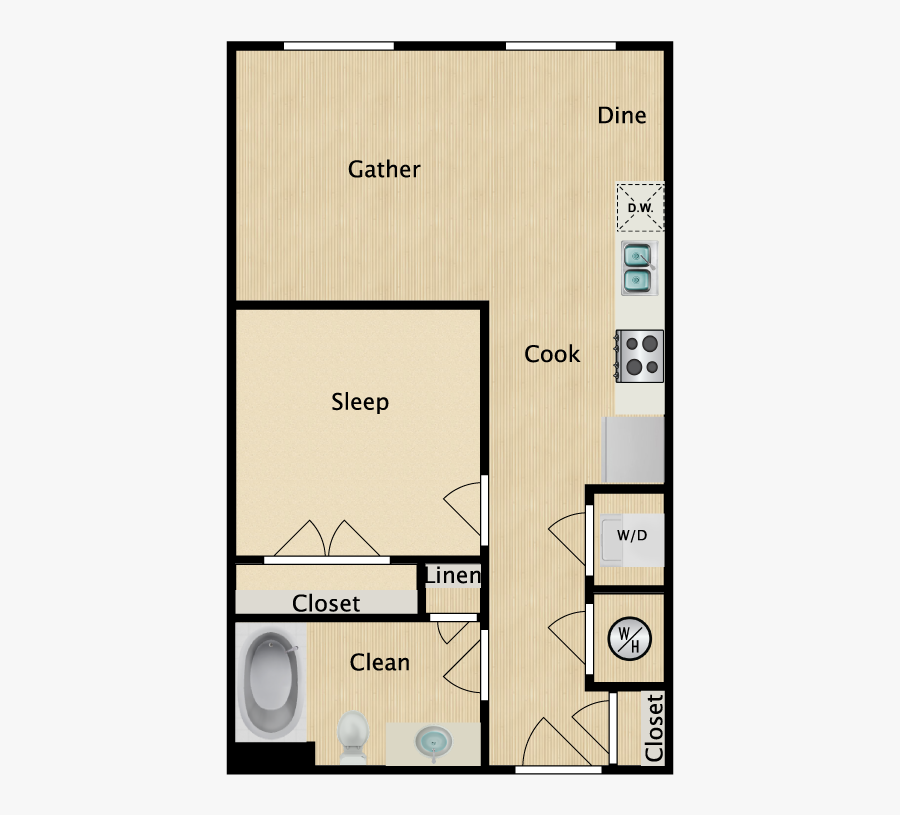 Floor Plan, Transparent Clipart