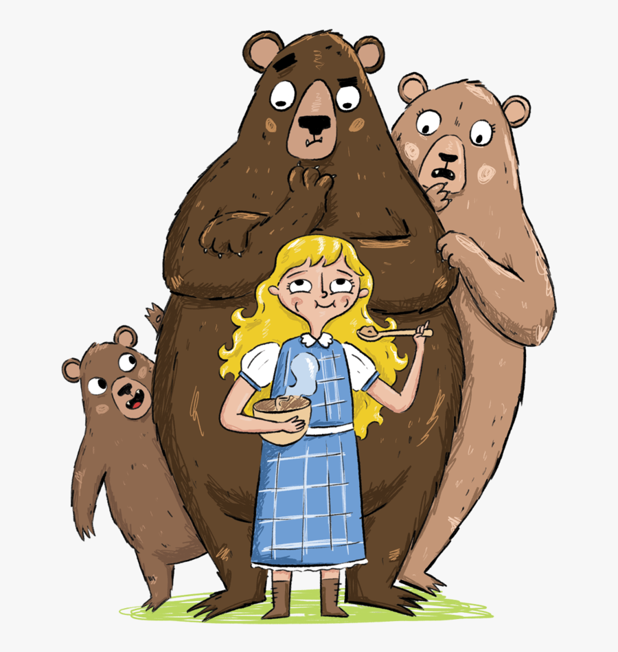Three Bears Goldilocks, Transparent Clipart