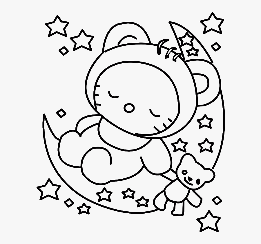 Hello Kitty To Draw - Hello Kitty Baby Drawing, Transparent Clipart