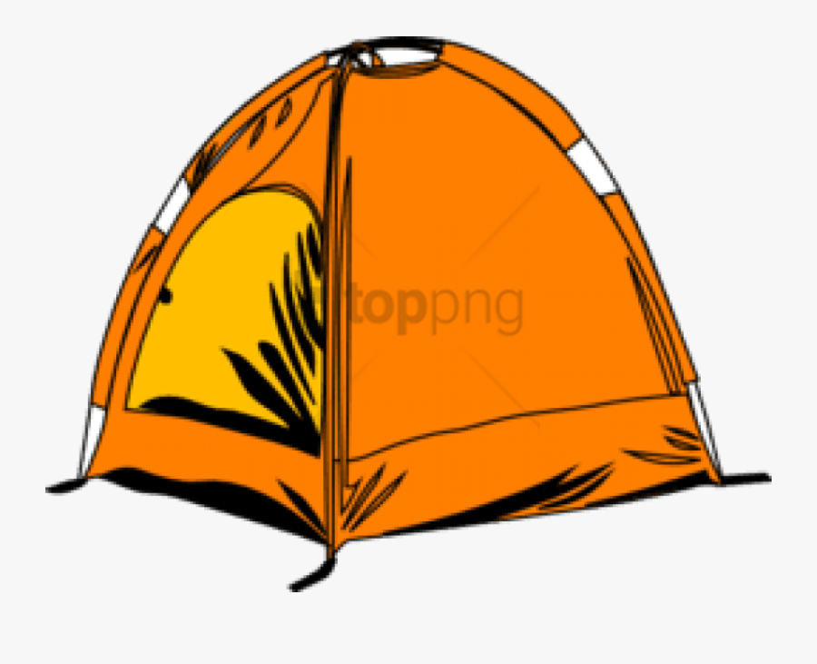Camping Clip Art Png Transparent Png , Png Download - Tent Clip Art, Transparent Clipart