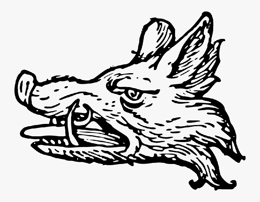 Transparent Pig Head Png - Boars Head Crest, Transparent Clipart