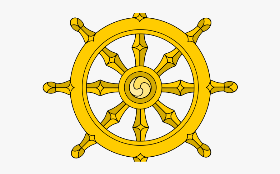 Buddhist Wheel Png, Transparent Clipart
