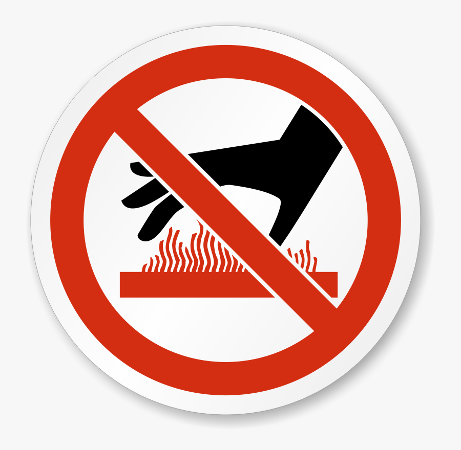 Clip Art Iso Prohibited Actions Labels - Burn Hazard Sign, Transparent Clipart