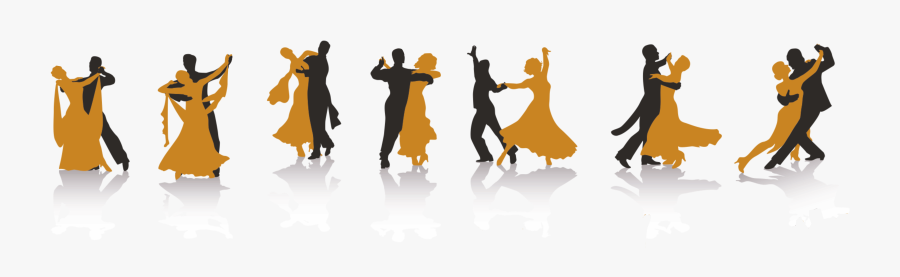 Das Team Der Adtv Tanzschule Staudt - Dancing Figure Silhouette, Transparent Clipart