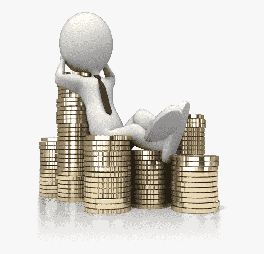 Image Of A Figure Sitting On Top Of Money - Foreign Direct Investment Png, Transparent Clipart