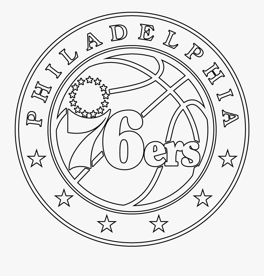 Transparent Benjamin Franklin Clipart - Philadelphia 76ers White Logo, Transparent Clipart