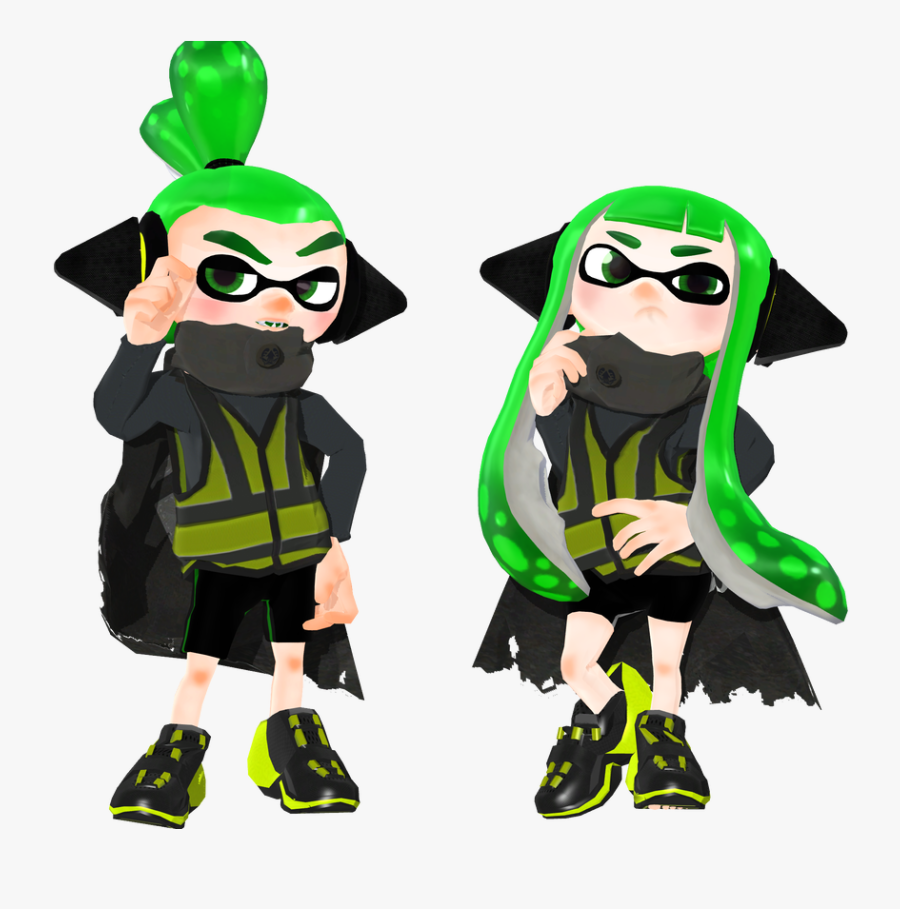 Transparent Agent Clipart - Splatoon Agent 3 Male, Transparent Clipart