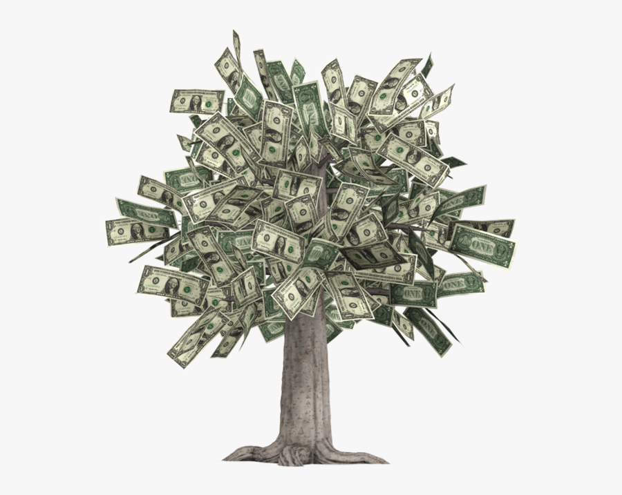 Finance Clipart Money Tree - Overflowing Money, Transparent Clipart