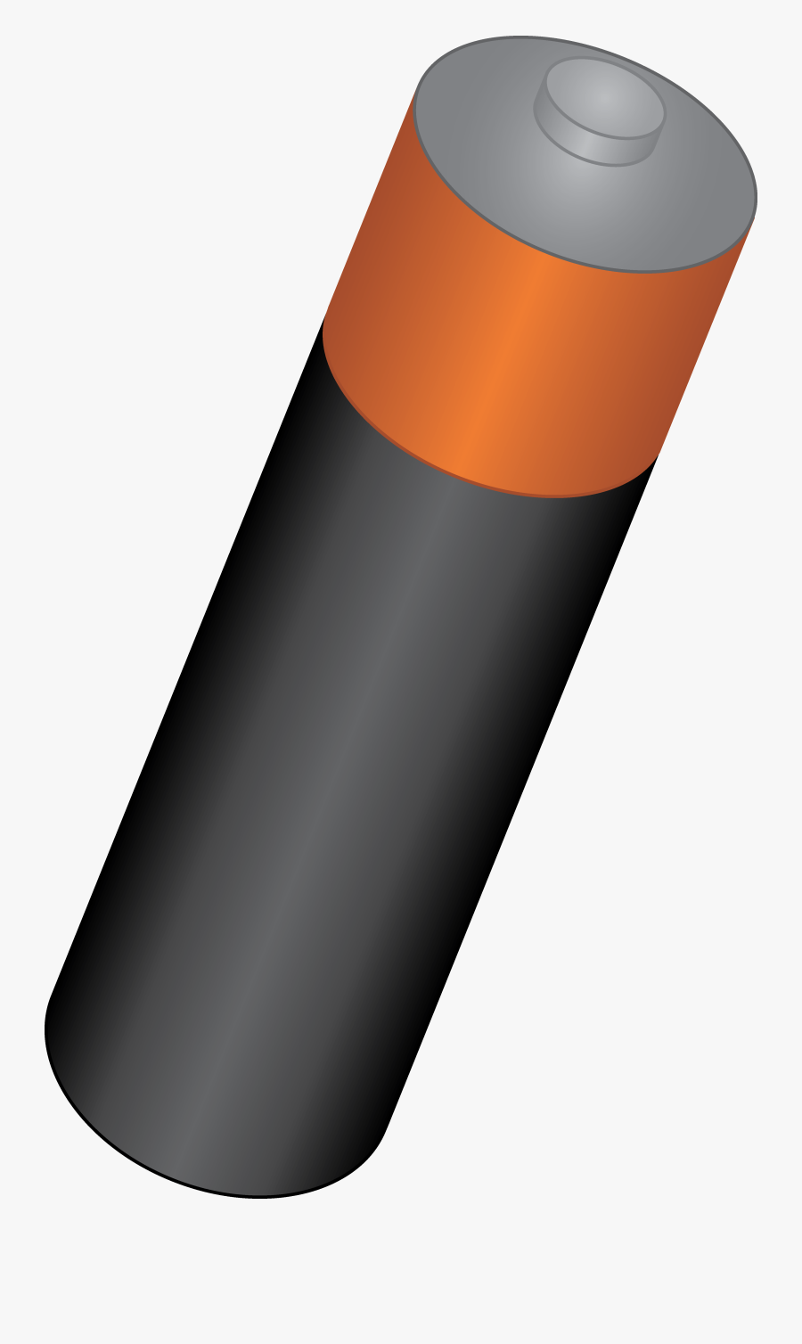 Single Aa Battery - Double A Battery Drawing, Transparent Clipart