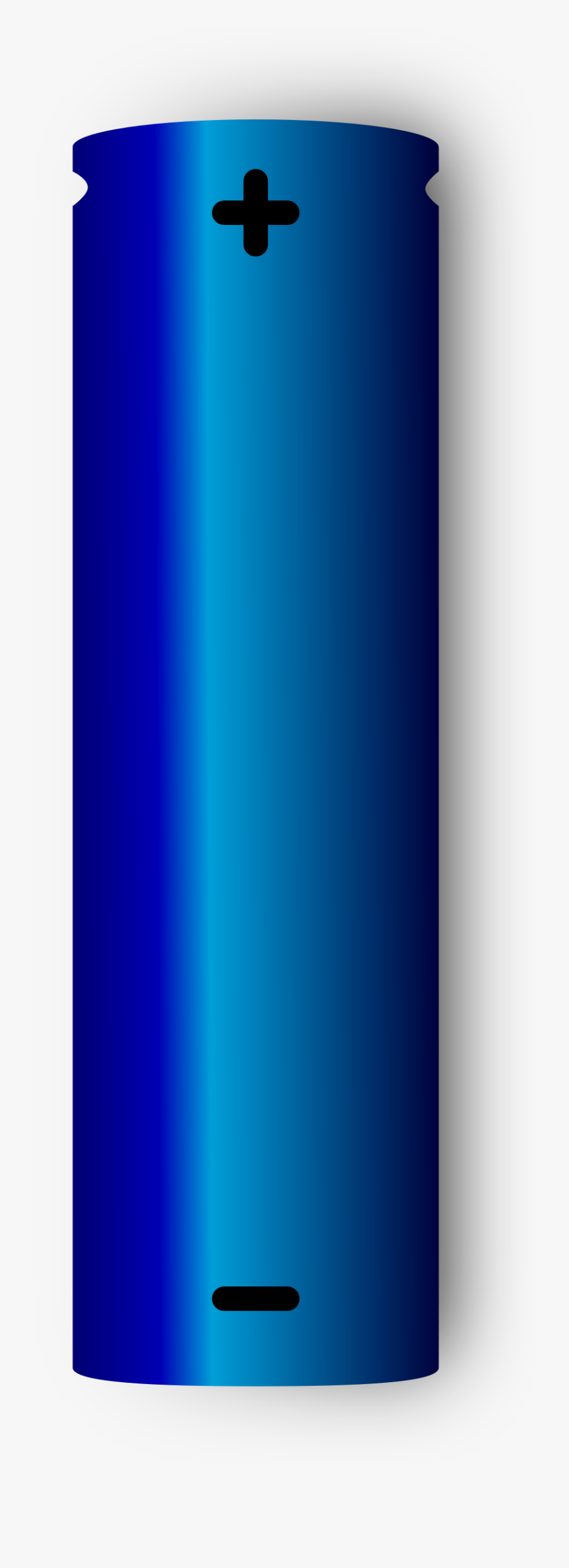 18650 Lithium Battery Clip Arts - Majorelle Blue, Transparent Clipart