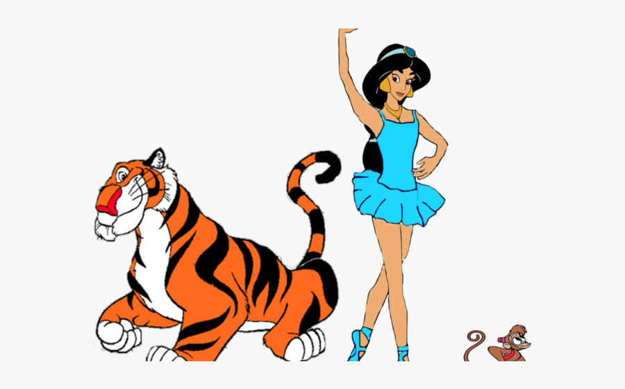 Princess Jasmine Clipart Tiger - Princess Jasmine And Tiger, Transparent Clipart