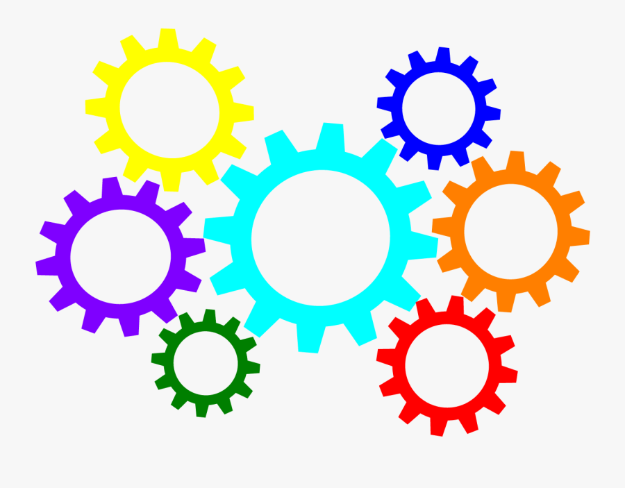 Animated Gears Clipart Collection Pertaining To Free - Colorful Gears