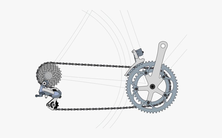 Gears Clipart Gear System - Gear In Bicycle, Transparent Clipart