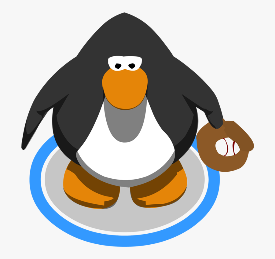 Baseball Glove In-game - Club Penguin Character In Game, Transparent Clipart