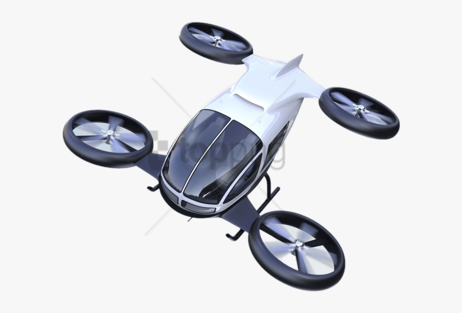 Free Png Download Flying Car With Big Rotary Wheels - Flying Car Clip Art, Transparent Clipart