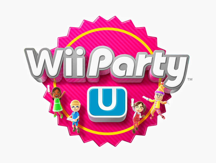 Invite Your Friends And Family It"s Time To Party - Wii Party U Logo, Transparent Clipart