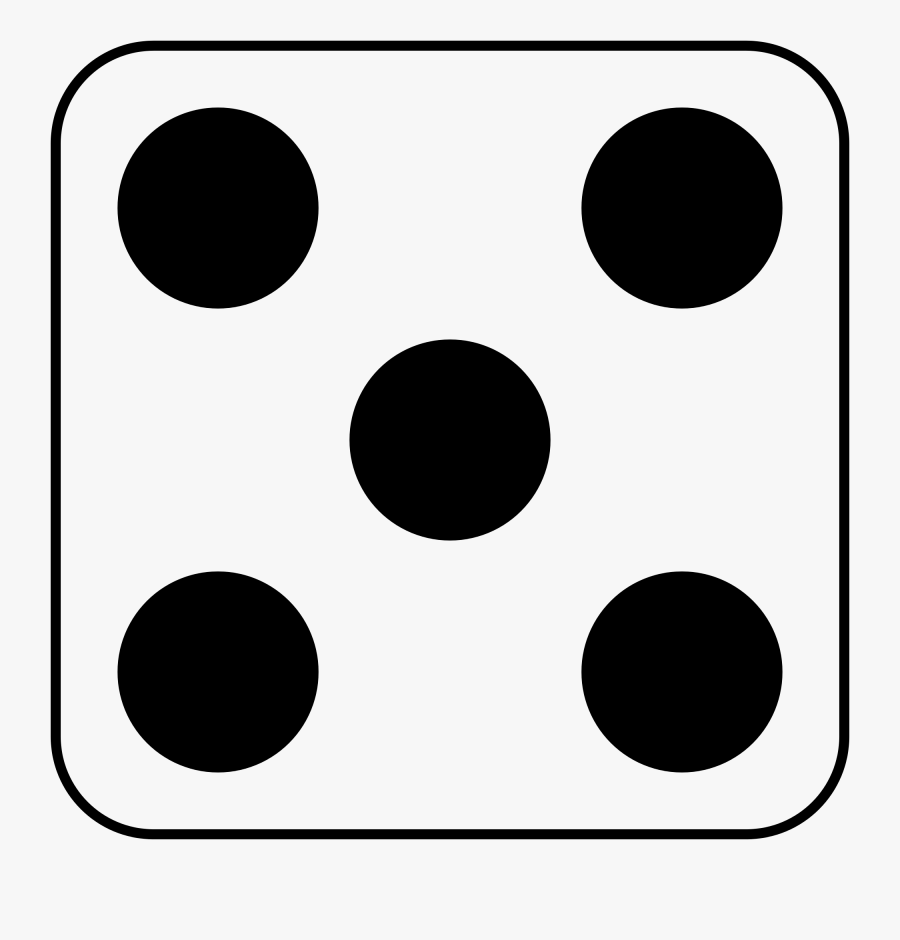 File - Dice - Dice 5 , Free Transparent Clipart - ClipartKey