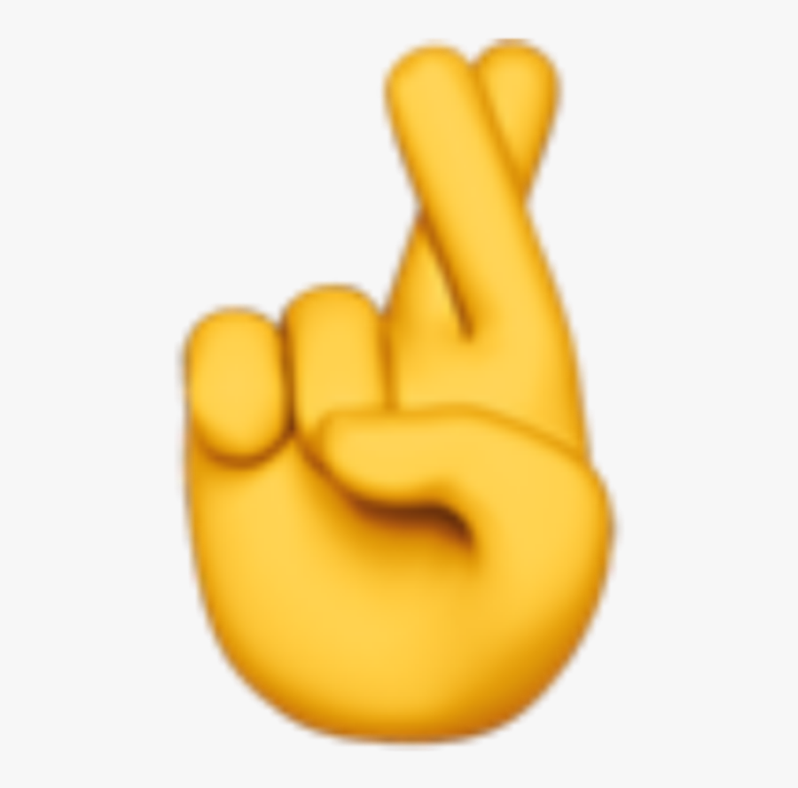 Fingers Crossed Emoji Png, Transparent Clipart